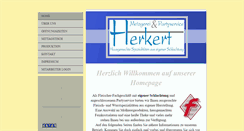 Desktop Screenshot of metzgerei-herkert.de