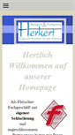 Mobile Screenshot of metzgerei-herkert.de